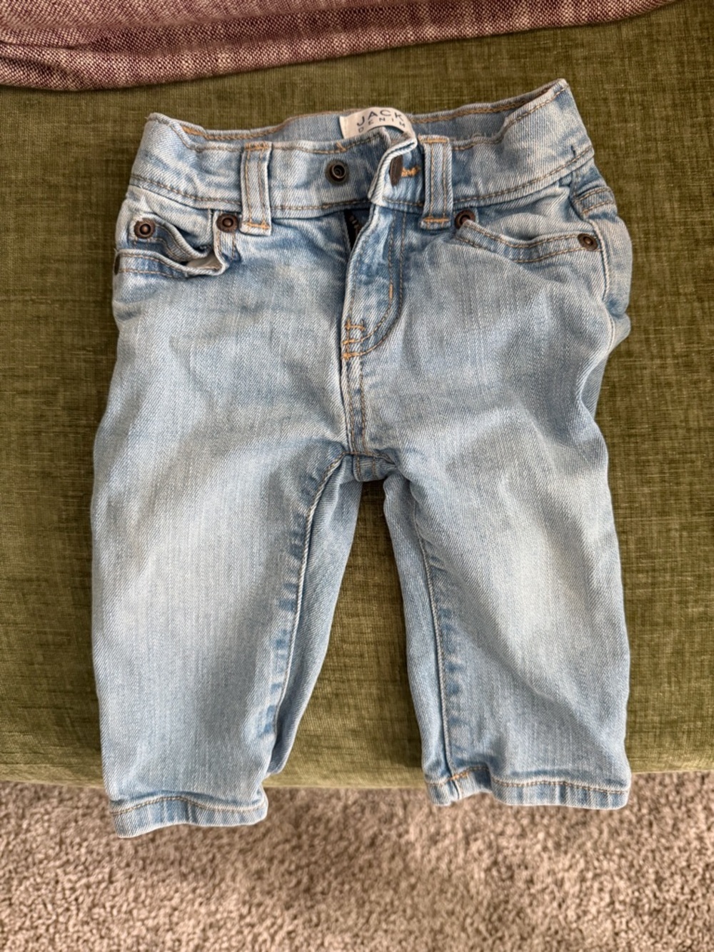 Janie and Jack Light Blue Toddler Denim Jeans 3-6 Months